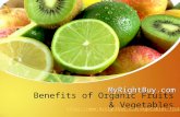 Benefits of Organic Fruits and Vegetables