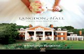 Langdon Hall Wedding Package