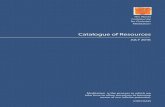 WCCM Catalogue of Resources 2016