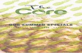 The Core Juicery - Summer Specials Menu