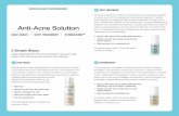 Neutralyze Anti-Acne Solution - Product Instruction Sheet