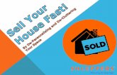 Sell Your House Fast by Depersonalizing and De-cluttering Your Space!