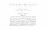 Numerical Simulation of Two–Dimensional Flow Past a Dimpled ...