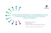 Ericsson Product Readiness and Considerations on Network ...