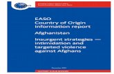 EASO Country of Origin Information report Afghanistan Insurgent ...