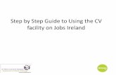 Step by Step Guide to Using the CV facility on Jobs Ireland