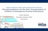 Recommendations for the Safe Transportation of Children in ...