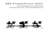 PowerPoint 2007 Training Guidelines (PDF)