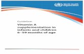 Guideline : vitamin A supplementation in infants and children 6–59 ...
