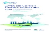WATER CONVENTION ADVANCE PROGRAMME 2016