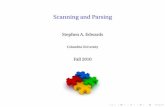 Scanning and Parsing