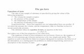 The gas laws pV = nRT