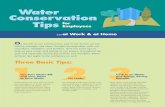 Water Conservation Tips for Employees