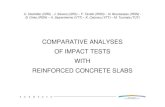 comparative analyses of impact tests with reinforced concrete slabs