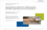 Corrosion in Systems Storing and Dispensing Ultra Low Sulfur Diesel
