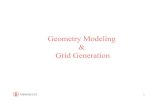 Geometry Modeling & Grid Generation