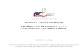 Certified Chef de Cuisine®, CCC® Practical Exam Candidate Guide