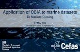 Application of OBIA to marine datasets