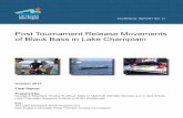 post tournament release movements of black bass in lake champlain