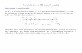 Numerical methods for PDE (two quick examples) Discretization ...