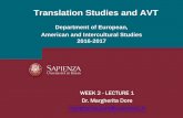 Translation Studies and AVT