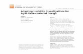 Adapting Usability Investigations for Agile User-centered Design