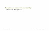 Justice and Security Green Paper Cm 8194