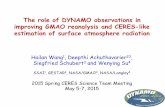 The role of DYNAMO observations in improving GMAO reanalysis and