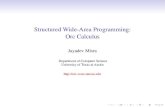 Structured Wide-Area Programming: Orc Calculus