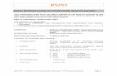 RSPO NOTIFICATION OF PROPOSED NEW PLANTING