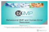 Behavioural GMP and Human Error Reduction