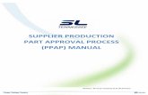Supplier Production Part Approval Process (PPAP) Manual