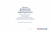 Your Deposit Account Agreement