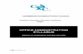 office administration syllabus - CXC