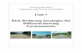 Unit 7 Risk Reducing Strategies for Different Driving Environments