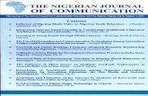 Nigerian Journal of Communication