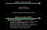 RPG and the IFS What is the IFS?