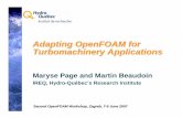 Adapting OpenFOAM for Turbomachinery Applications