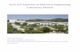 ECE 231 Elements of Electrical Engineering Laboratory Manual