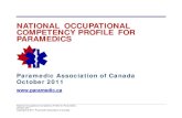 national occupational competency profile for paramedics