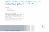 WCDMA BS Performance Tests