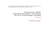 Oracle Communications ASAP Ericsson AUC R12.0 Cartridge Guide
