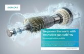 Siemens gas turbine portfolio
