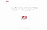 Customer Training Catalog Course Descriptions - Huawei
