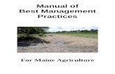 III. General BMPs for Maine Agriculture