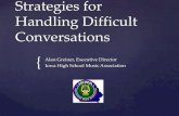 Strategies for Handling Difficult Conversations