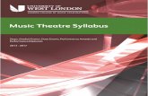 LCM Exams - Music Theatre Syllabus 2013-2017