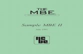 Sample MBE II