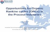 Opportunities for Organic Rankine cycles in the Process Industries