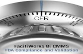 FaciliWorks 8i web-based CMMS software, FDA 21 CFR Part 11 ...